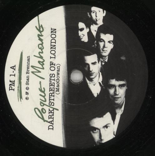 The Pogues Dark Streets Of London 7" vinyl single (7 inch record / 45) UK POG07DA79599