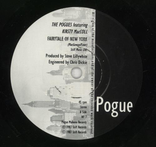 The Pogues Fairytale Of New York 7" vinyl single (7 inch record / 45) UK POG07FA867562