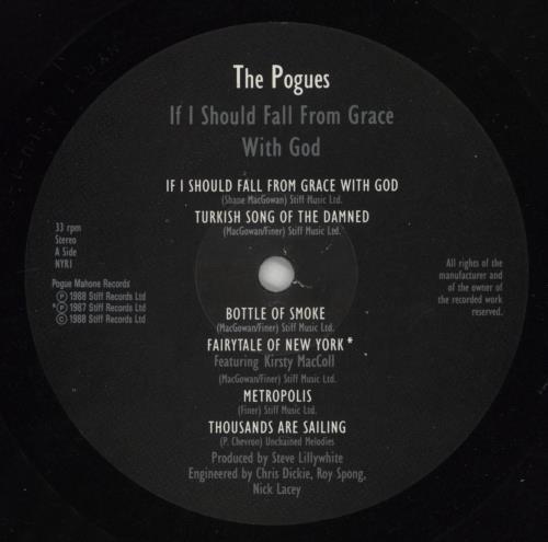 The Pogues If I Should Fall From Grace With God vinyl LP album (LP record) UK POGLPIF102382