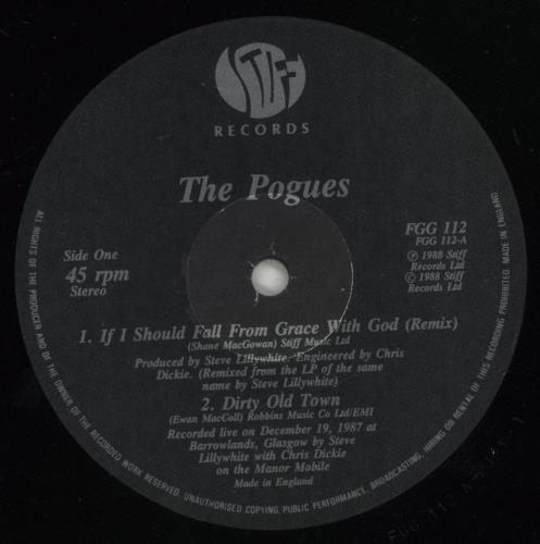 The Pogues If I Should Fall From Grace With God 12" vinyl single (12 inch record / Maxi-single) UK POG12IF112848