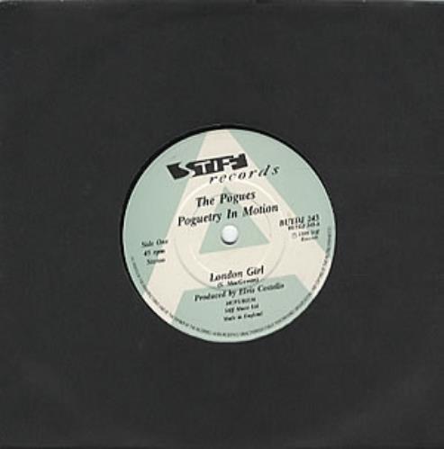 The Pogues London Girl 7" vinyl single (7 inch record / 45) UK POG07LO157064