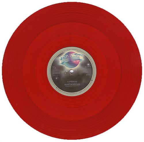 The Pointer Sisters Happiness - Red vinyl 12" vinyl single (12 inch record / Maxi-single) UK TPS12HA358382