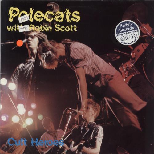 The Polecats Cult Heroes vinyl LP album (LP record) UK PCTLPCU625656