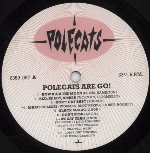 The Polecats Polecats Are Go vinyl LP album (LP record) UK PCTLPPO52076