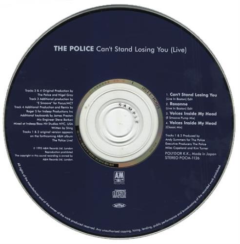 The Police Can't Stand Losing You CD single (CD5 / 5") Japanese POLC5CA140551