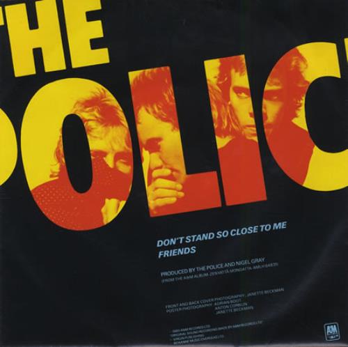 The Police Don't Stand So Close To Me - Poster sleeve 7" vinyl single (7 inch record / 45) Japanese POL07DO210565