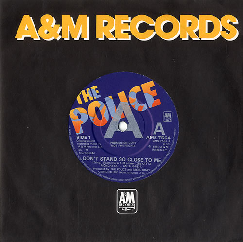 The Police Don't Stand So Close To Me - Poster Sleeve 7" vinyl single (7 inch record / 45) UK POL07DO620895