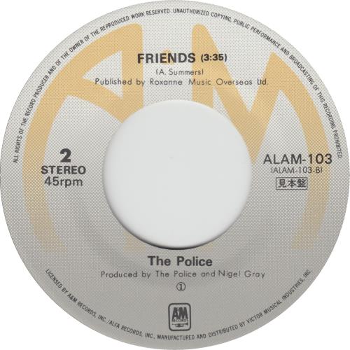 The Police Don't Stand So Close To Me 7" vinyl single (7 inch record / 45) Japanese POL07DO858225