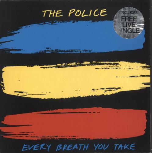 The Police Every Breath You Take + Free Live Single - EX 7" vinyl single (7 inch record / 45) UK POL07EV700939