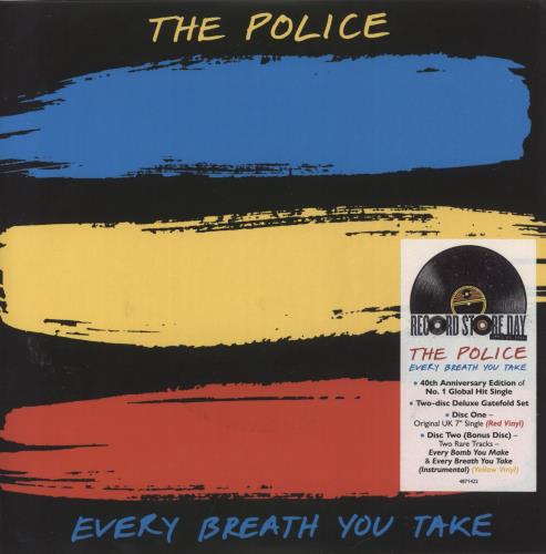 The Police Every Breath You Take - Red & Yellow Vinyl - RSD 2023 7" vinyl single (7 inch record / 45) UK POL07EV865565