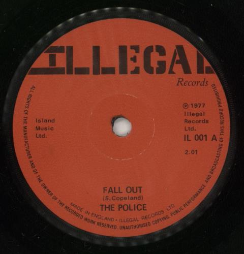 The Police Fall Out - 1st - EX 7" vinyl single (7 inch record / 45) UK POL07FA161843
