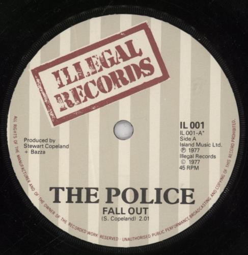 The Police Fall Out - 6th 7" vinyl single (7 inch record / 45) UK POL07FA620835