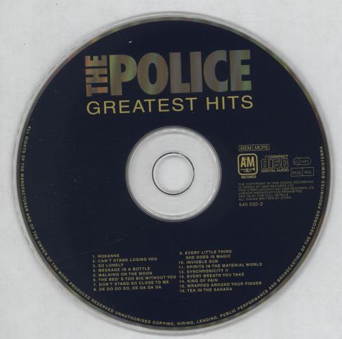 The Police Greatest Hits - Gold Edition CD album (CDLP) Malaysia POLCDGR142584