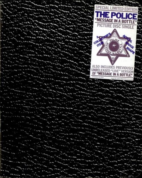 The Police Message In A Bottle shaped picture disc (picture disc vinyl record) US POLSHME09680