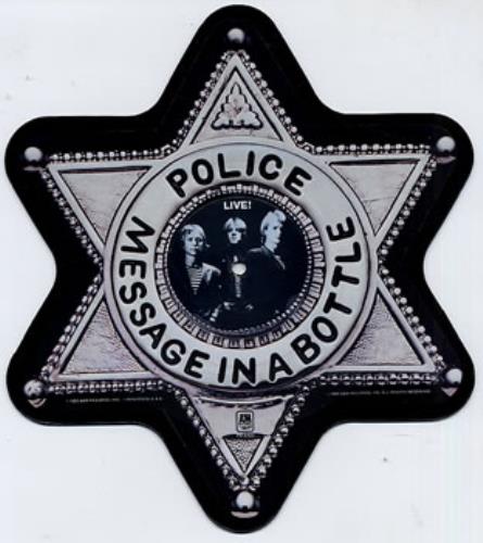 The Police Message In A Bottle shaped picture disc (picture disc vinyl record) US POLSHME09680