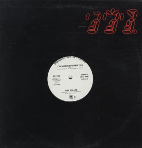 The Police One World (Not Three) 12" vinyl single (12 inch record / Maxi-single) US POL12ON161857