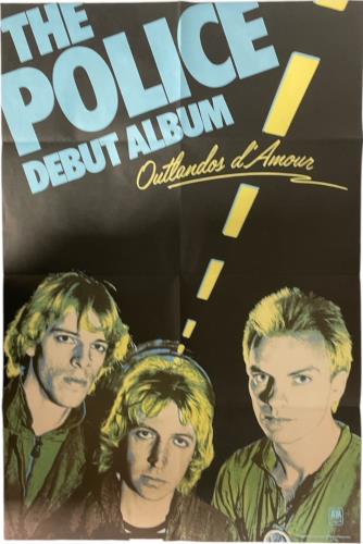 The Police Outlandos D'Amour + Poster vinyl LP album (LP record) UK POLLPOU798690