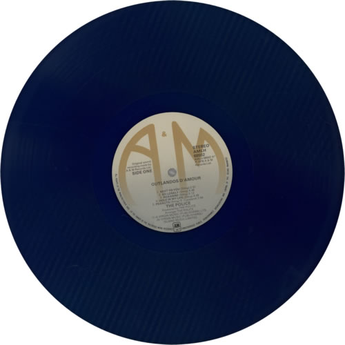 The Police Outlandos D'Amour - Blue Vinyl vinyl LP album (LP record) UK POLLPOU36448