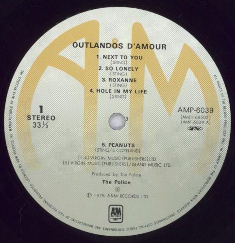 The Police Outlandos D'Amour - Red Text vinyl LP album (LP record) Japanese POLLPOU833239