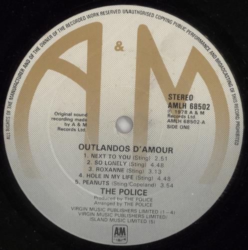 The Police Outlandos D'Amour - Shrink vinyl LP album (LP record) UK POLLPOU869827