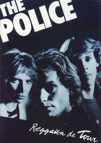 The Police Regatta De Tour tour programme UK POLTRRE140519