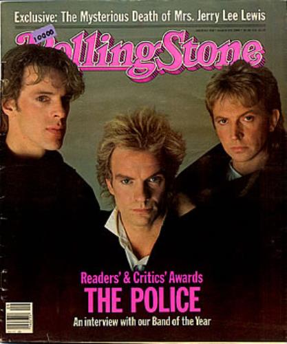 The Police Rolling stone magazine UK POLMARO292704