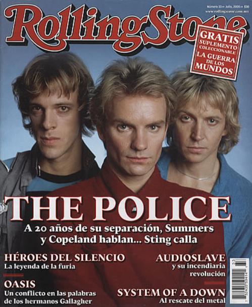 The Police Rolling Stone magazine Mexican POLMARO339152