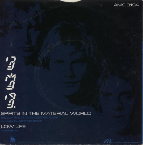 The Police Spirits In The Material World 7" vinyl single (7 inch record / 45) UK POL07SP377911