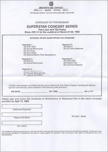 The Police Superstar Concert Series CD album (CDLP) US POLCDSU367195