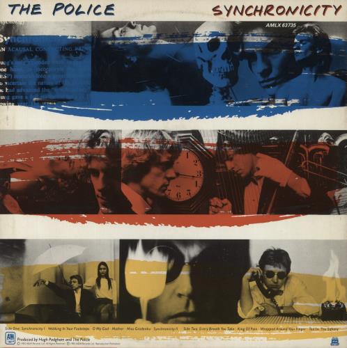 The Police Synchronicity + Merch Insert - VG/EX vinyl LP album (LP record) UK POLLPSY852371