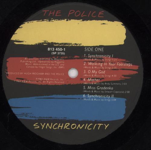 The Police Synchronicity vinyl LP album (LP record) US POLLPSY818243