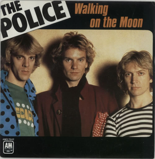 The Police Walking On The Moon 7" vinyl single (7 inch record / 45) French POL07WA203394