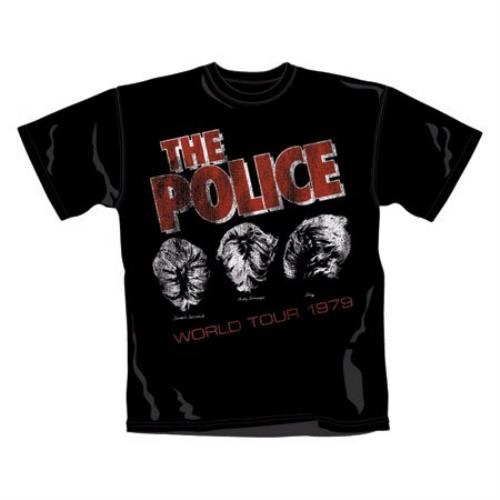 The Police World Tour 1979 T-Shirt - Small t-shirt UK POLTSWO404371