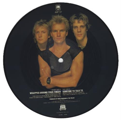 The Police Wrapped Around Your Finger - Summers 7" vinyl picture disc (7 inch picture disc single) UK POL7PWR21710