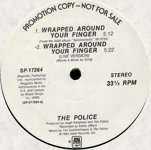 The Police Wrapped Around Your Finger 12" vinyl single (12 inch record / Maxi-single) US POL12WR19084