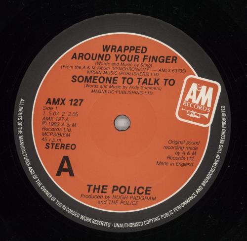 The Police Wrapped Around Your Finger 12" vinyl single (12 inch record / Maxi-single) UK POL12WR31248