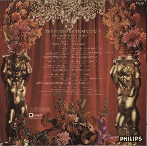 The Portsmouth Sinfonia 20 Classic Rock Classics vinyl LP album (LP record) UK PSQLPCL644571