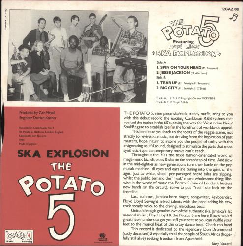 The Potato 5 Ska Explosion 12" vinyl single (12 inch record / Maxi-single) UK 0YI12SK737782