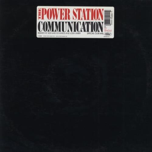 The Power Station Communication 12" vinyl single (12 inch record / Maxi-single) US POW12CO19098