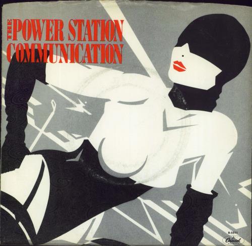 The Power Station Communication 7" vinyl single (7 inch record / 45) US POW07CO810115