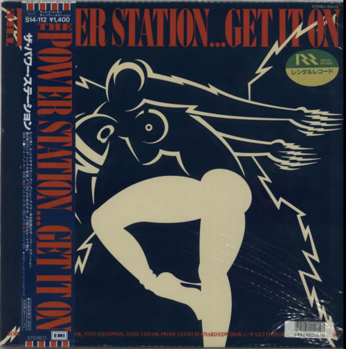 The Power Station Get It On - Ex Rental 12" vinyl single (12 inch record / Maxi-single) Japanese POW12GE599460