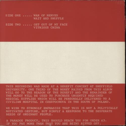 The Pressure Company Live In Sheffield 19 Jan 82 12" vinyl single (12 inch record / Maxi-single) UK T3P12LI864236