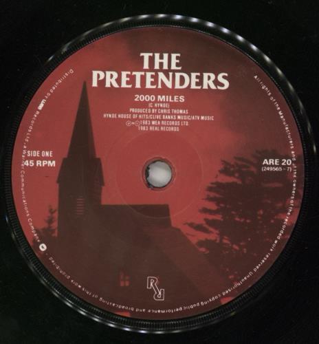 The Pretenders 2000 Miles 7" vinyl single (7 inch record / 45) UK PTN07MI578523