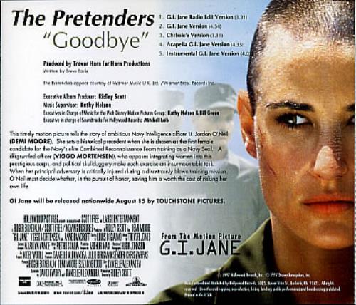 The Pretenders Goodbye CD single (CD5 / 5") US PTNC5GO93129