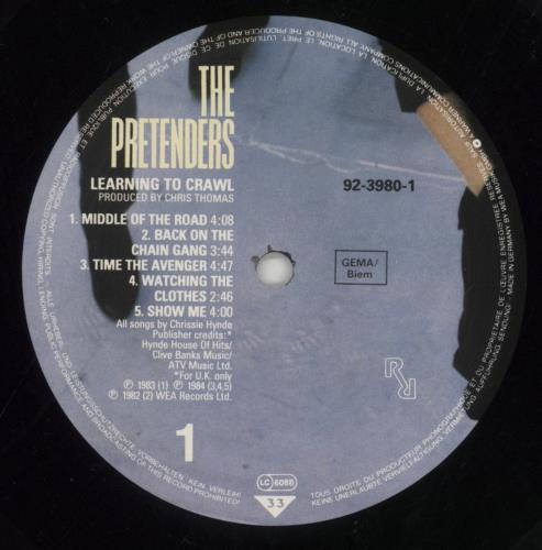 The Pretenders Learning To Crawl vinyl LP album (LP record) UK PTNLPLE252933