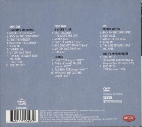 The Pretenders Learning To Crawl 3-disc CD/DVD Set UK PTN3DLE879517