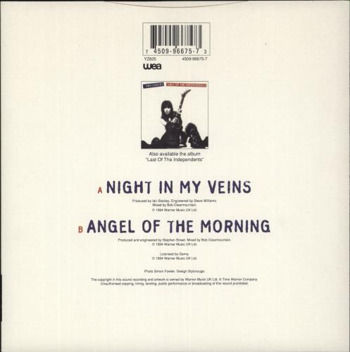 The Pretenders Night In My Veins 7" vinyl single (7 inch record / 45) UK PTN07NI303213