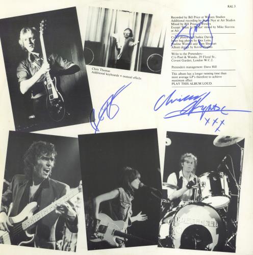 The Pretenders Pretenders - Autographed vinyl LP album (LP record) UK PTNLPPR768630