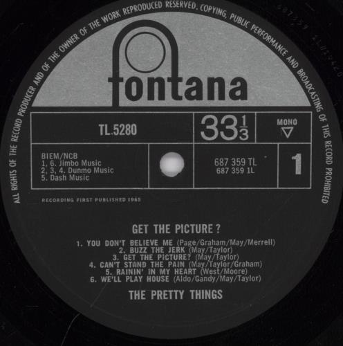 The Pretty Things Get The Picture? vinyl LP album (LP record) UK PTHLPGE254231