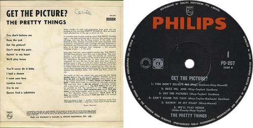 The Pretty Things Get The Picture? vinyl LP album (LP record) Australian PTHLPGE399197